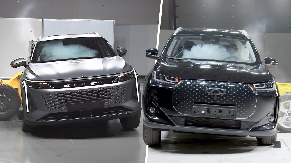 chery tiggo 7 exeed rx omoda 9 краш тест euro ncap 2025 результат четыре звезды пять звезд