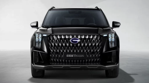 gac gs8 dragon hev спереди черный кроссовер гибридный старт продаж