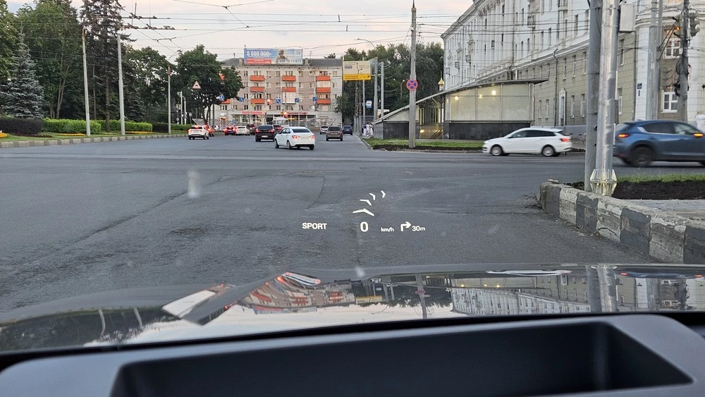 GAC GS8 обновленный рестайлинг Dragon интерьер салон проекция на стекло