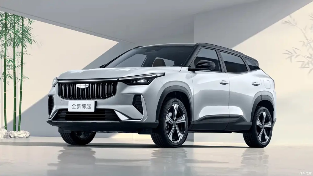 Обновленный кроссовер Geely Cityray сбоку спереди