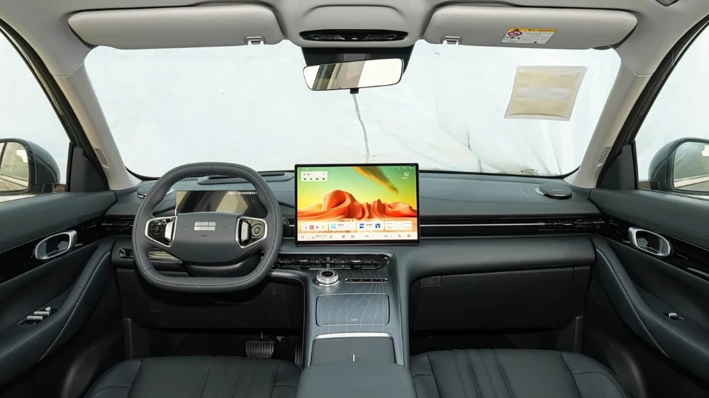 Geely Galaxy E5 EX5 обновленный рестайлинг салон интерьер