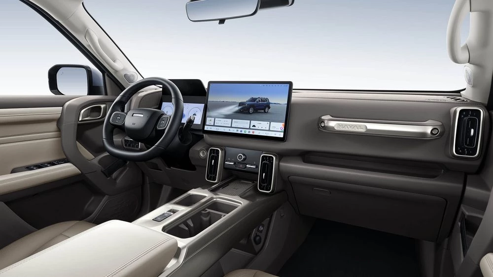 обновленный рестайлинг Haval Dargo в Китае салон интерьер первый ряд