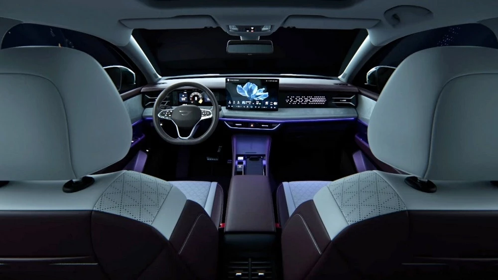 Кроссовер Jetta VS8 салон интерьер