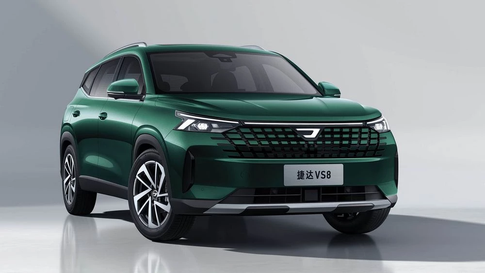 Кроссовер Jetta VS8 показали официально. Модель получила салон в новом для марки стиле Кроссовер Jetta VS8 сбоку спереди