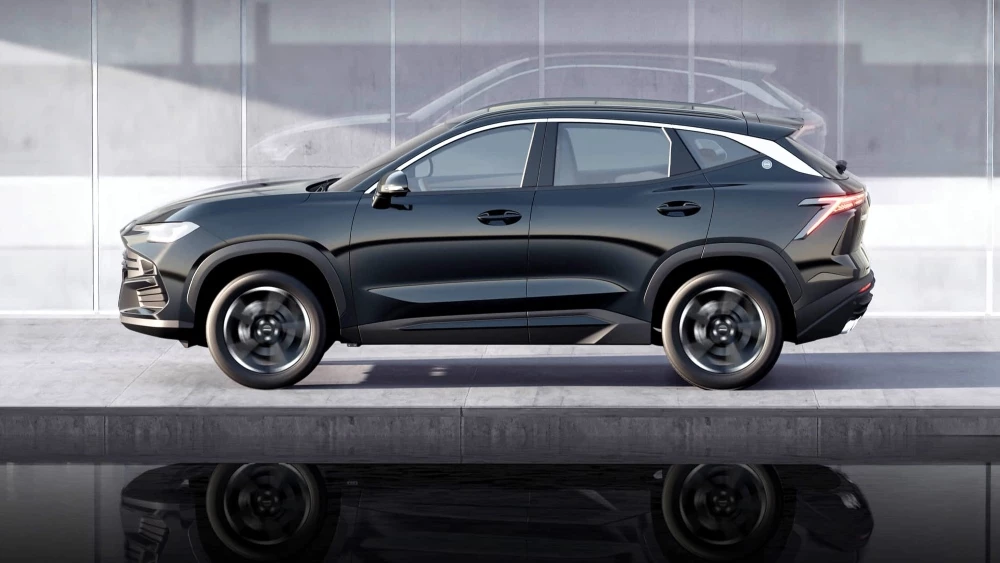 Обновленный кроссовер jetour dashing 2026 сбоку