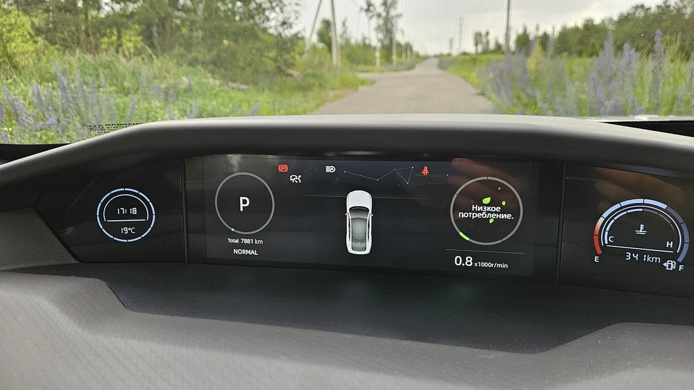 Changan Uni-V тест салон интерьер приборная панель