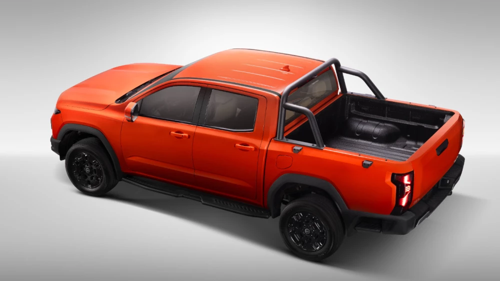 пикап chery rely r08 сбоку сзади красный бензин дизель старт предзаказов китай