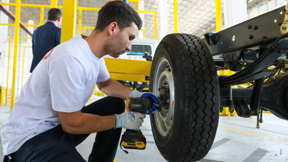 завод dongfeng Сурхандарьинской области Узбекистана рабочий колесо