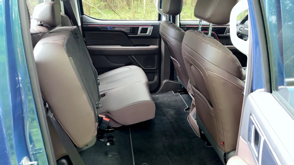 Foton Tunland V7 тест салон интерьер сиденья второй ряд