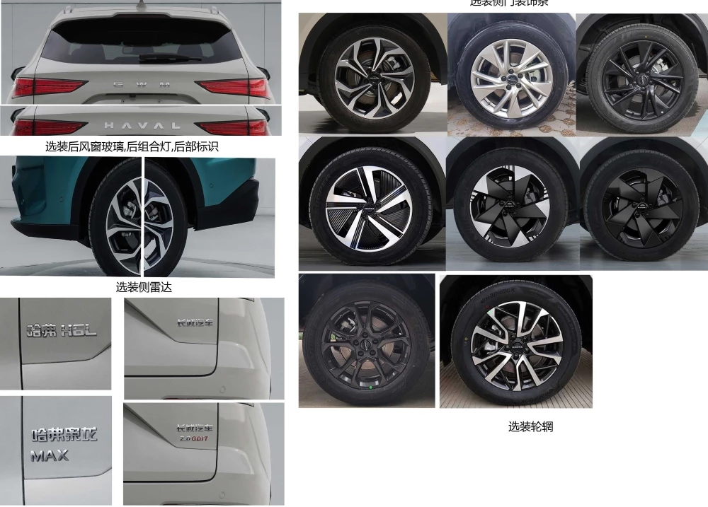 Бензиновая версия кроссовера Haval Xiaolong Max дизайн экстерьер колесные диски шильдики
