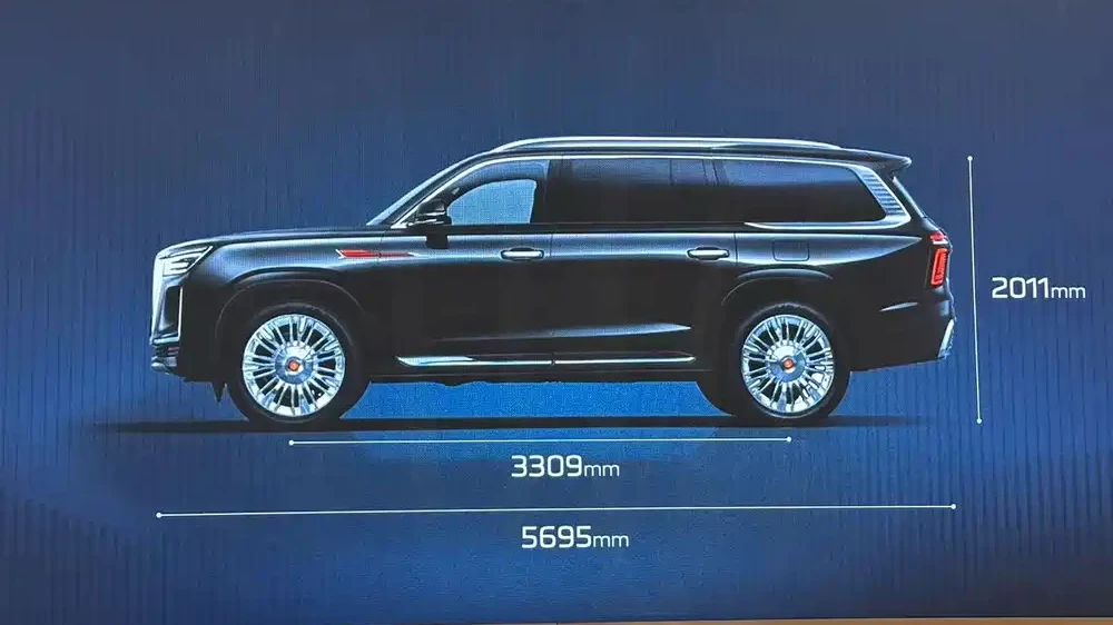 hongqi ls7 guoyao внедорожник огромный сбоку размеры бензиновый v8 цены