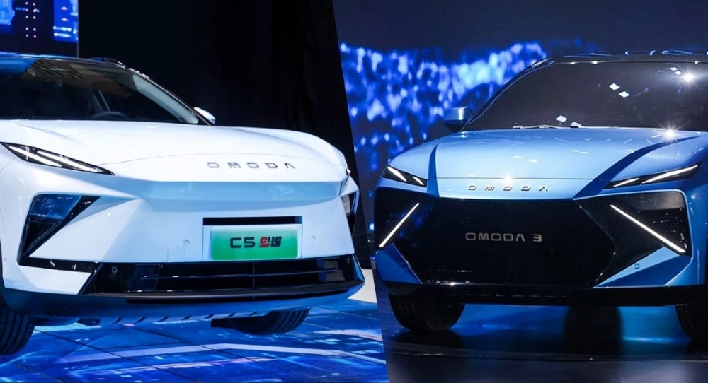 кроссоверы Omoda C5 Omoda C3 спереди