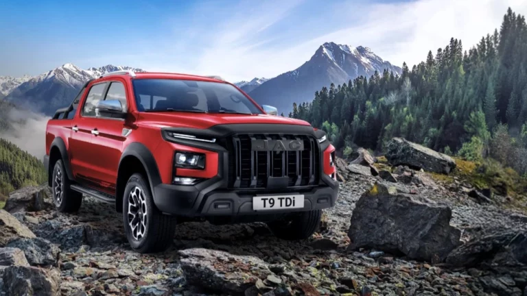 Пикап JAC T9 TDi сбоку спереди дизель