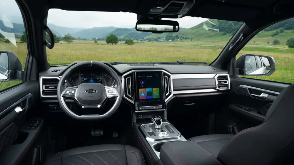 jac t9 tdi пикап дизельный цена россия салон черный