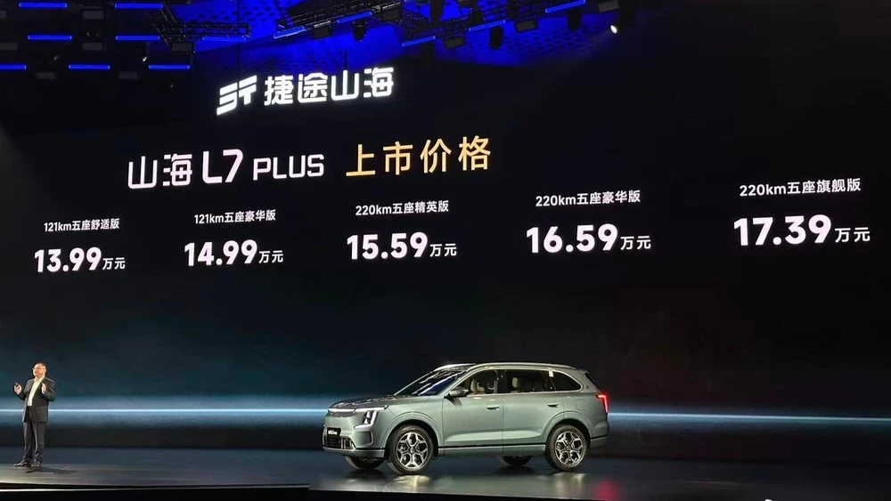 Jetour Shanhai L7 Plus в Китае цены комплектации