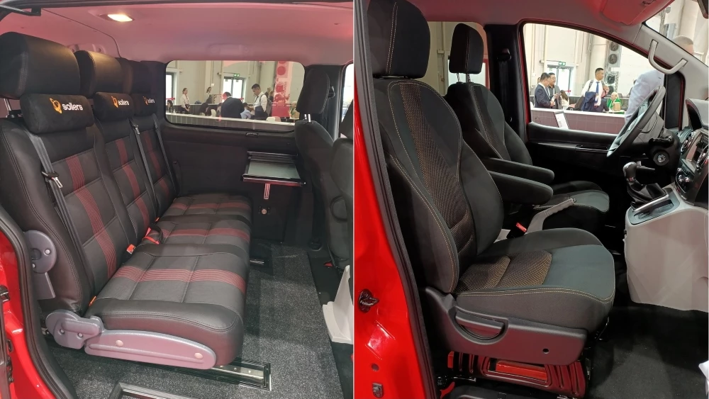 Минивэн Sollers SF1 в казани грузопассажирская версия салон интерьер первый ряд сиденья второй ряд