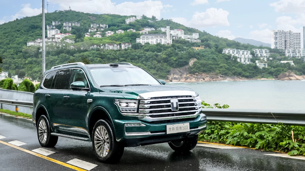 tank 500 сбоку спереди обновленный внедорожник сбоку спереди гибридный старт предзаказов китай