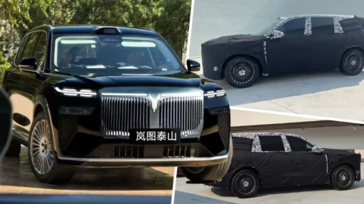 voyah новый кроссовер taishan сбоку спереди черный