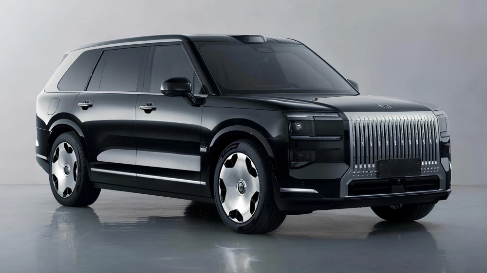 цена zeekr 9x китай кроссовер гибридный сбоку спереди черный