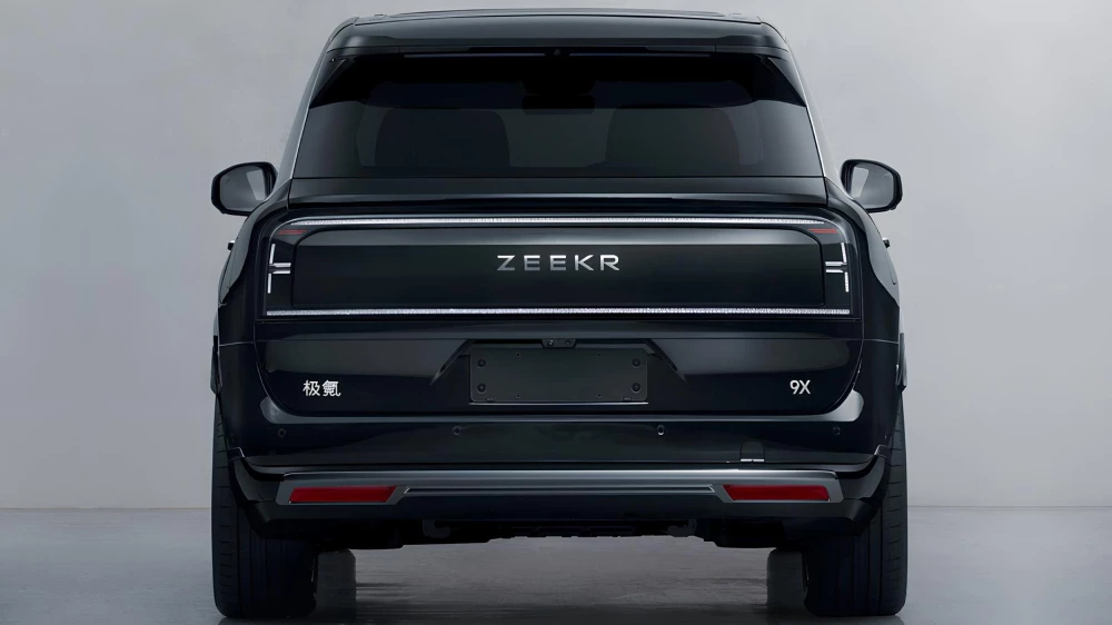 цена zeekr 9x китай кроссовер гибридный сзади черный