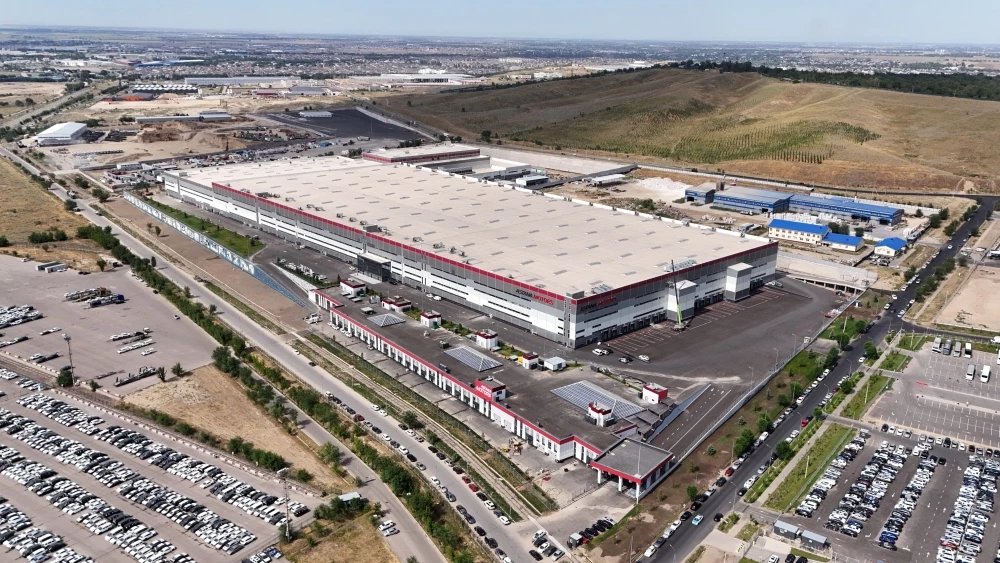 AMMKZ мультибрендовый завод Astana Motors сверху панорама