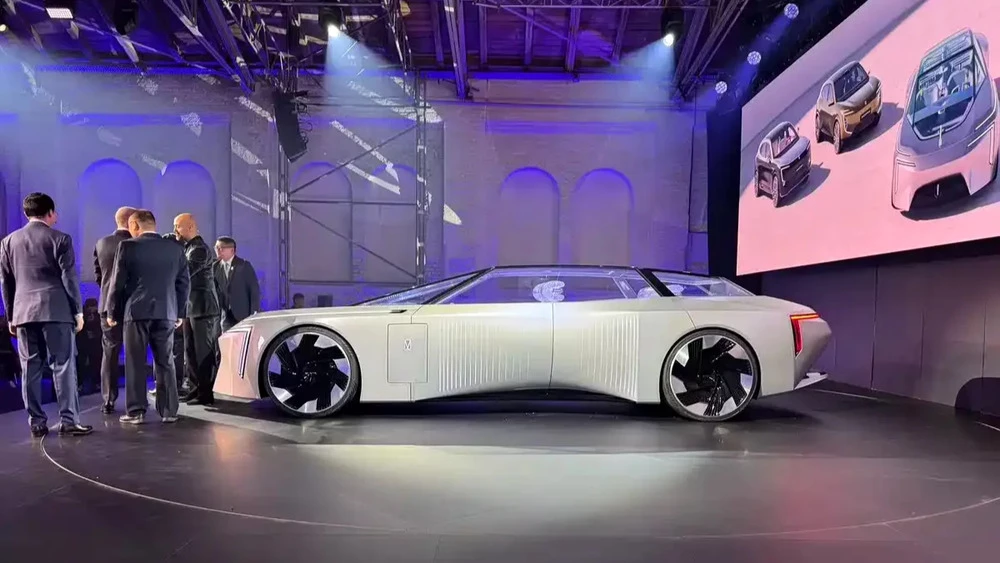 Концепт-кар Avatr Vision Xpectra Мюнхенский автосалон 2025 сбоку