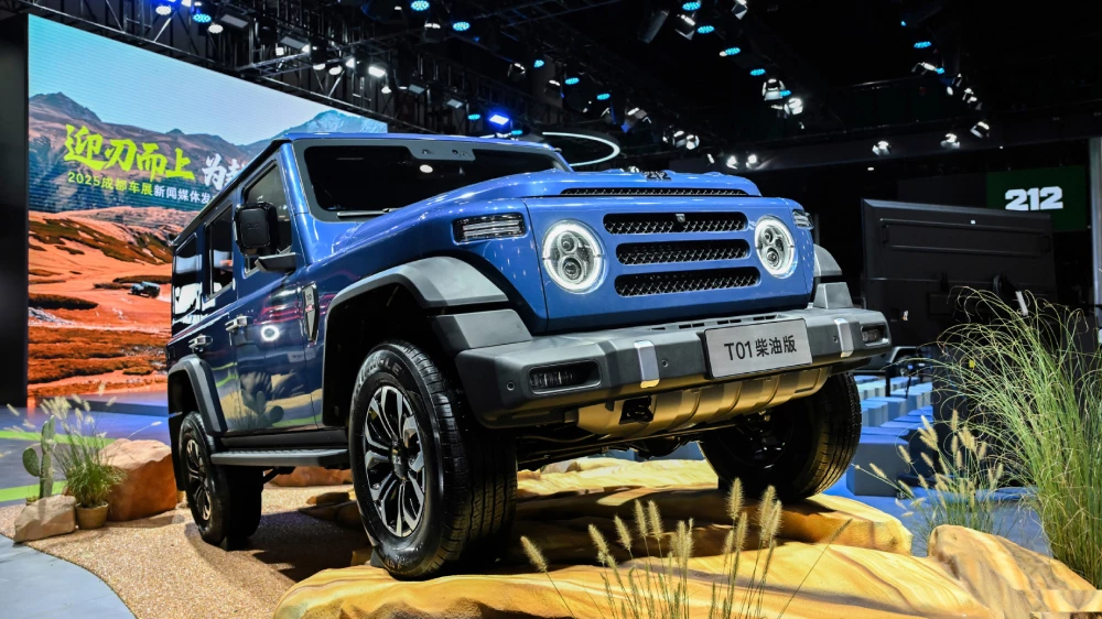 baw 212 t01 diesel россия сбоку спереди внедорожник синий рамный