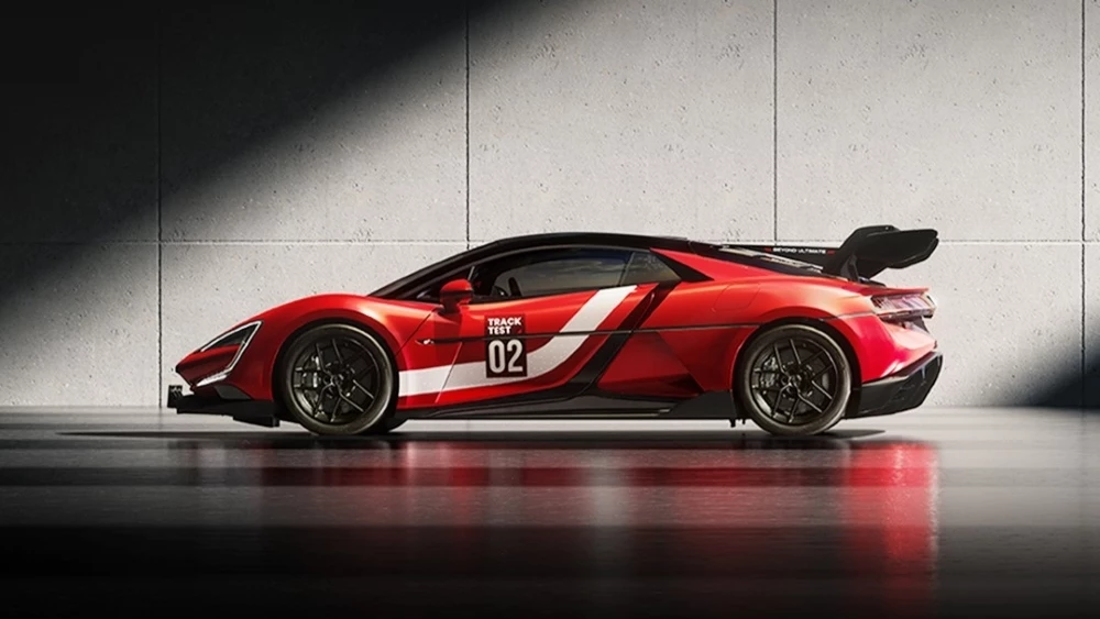 Гиперкар BYD YangWang U9 Xtreme сбоку