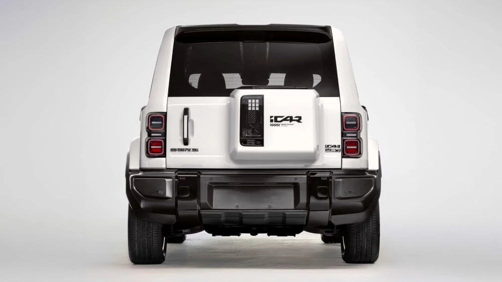 Chery iCar V27 сзади гибридный кроссовер iCaur