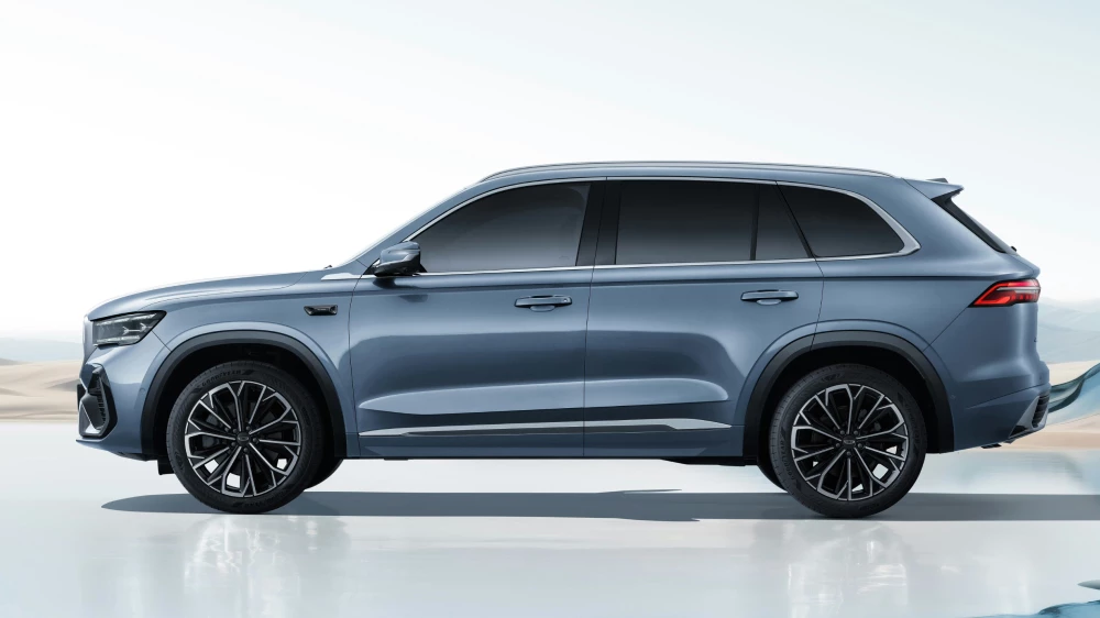 geely monjaro 2026 dongfang yao сбоку голубой старт предзаказов