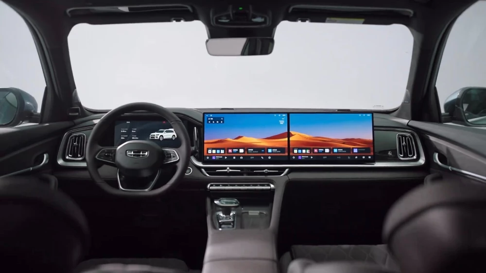 geely monjaro 2026 dongfang yao салон краны коричневый