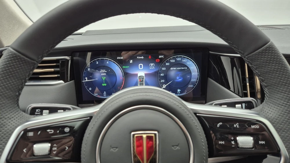 Hongqi HS7 салон интерьер руль приборная панель