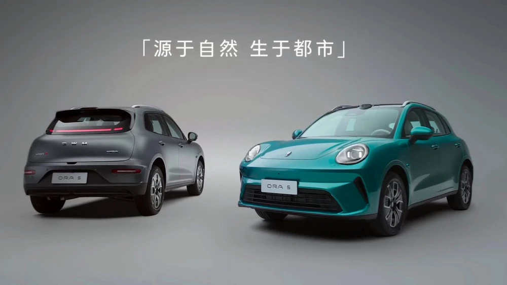 Электрический кроссовер Ora 5 сбоку спереди сзади