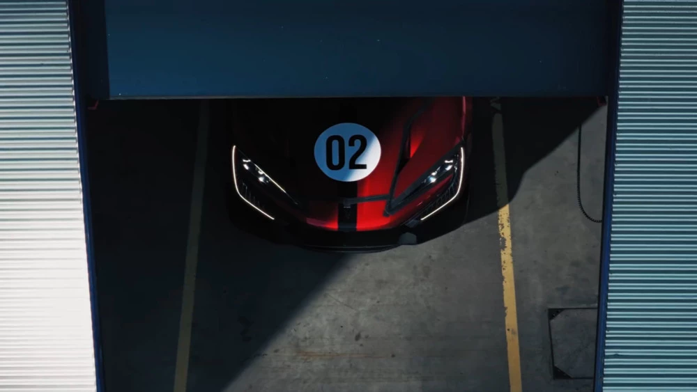 Обновленный гиперкар YangWang U9 Track Edition 02 спереди тизер