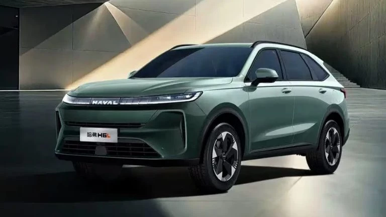 кроссовер Haval H6L сбоку спереди