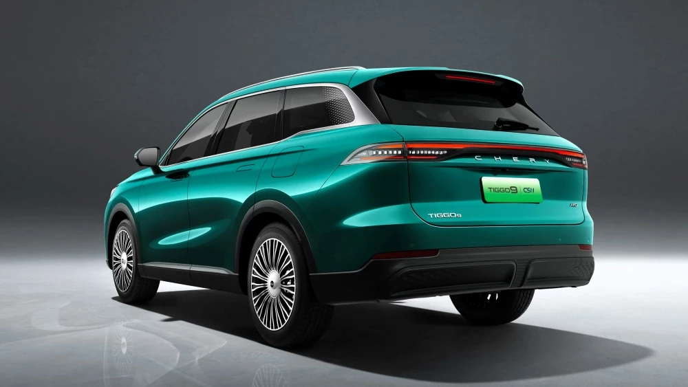 Chery Tiggo 9 csh PHEV сзади сбоку