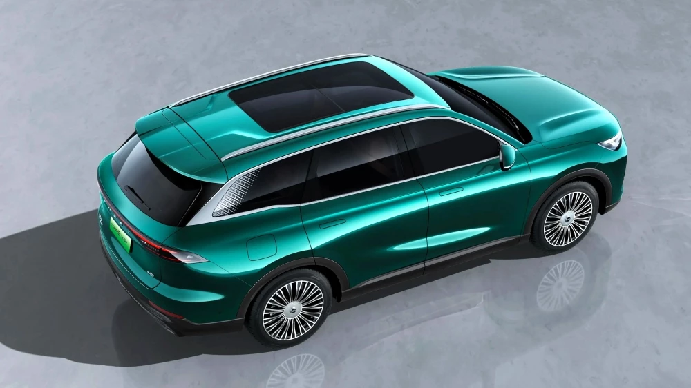 Chery Tiggo 9 csh PHEV сзади сверху