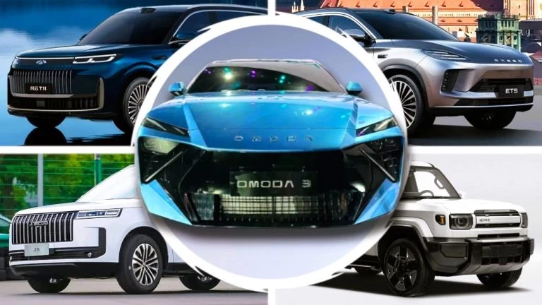 новинки Chery 2025 Exlantix ET5 Omoda C3 Fulwin T11 Jaecoo J5 iCar V27