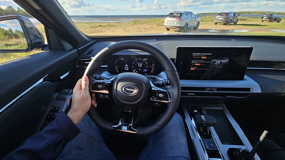 gac gs4 awd с полным приводом тест салон интерьер водитель за рулем