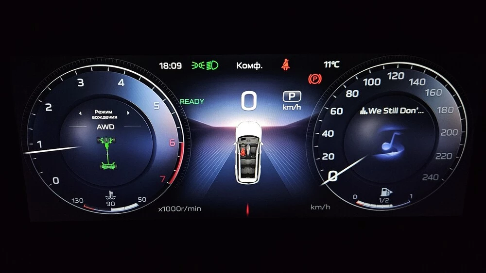 Hongqi HS7 тест салон интерьер приборная панель