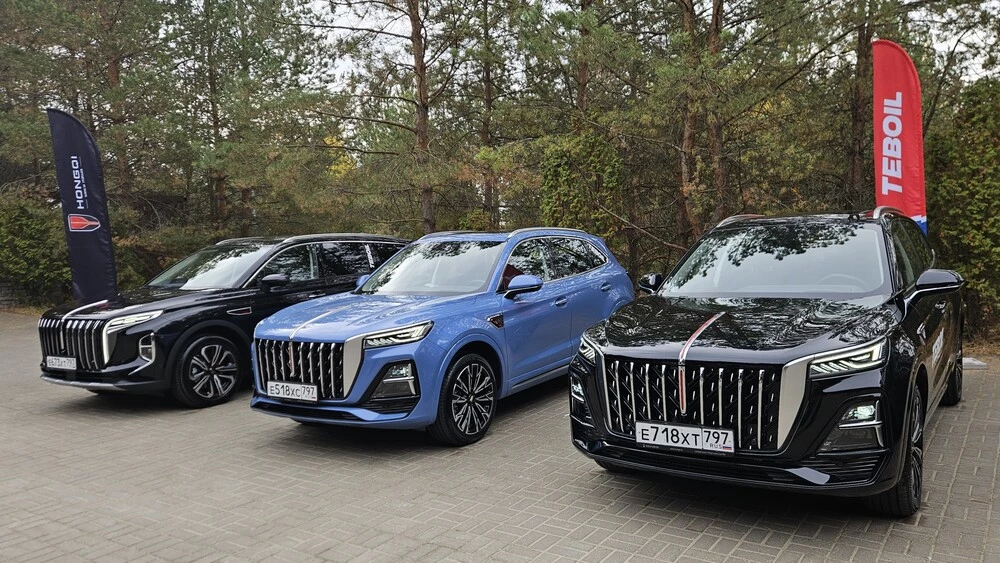 Hongqi HS7 HS3 HS5 сбоку спереди