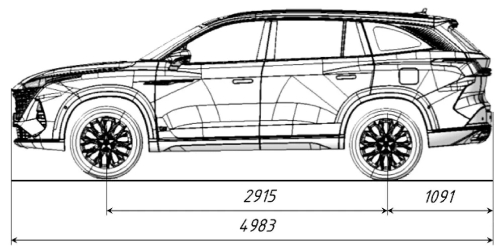 Москвич М90 оттс размеры габариты сбоку