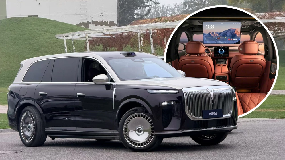 Салон Voyah Taishan показали в Китае. Этот кроссовер ждут в России voyah taishan салон кроссовер сбоку спереди интерьер рыжий оснащение