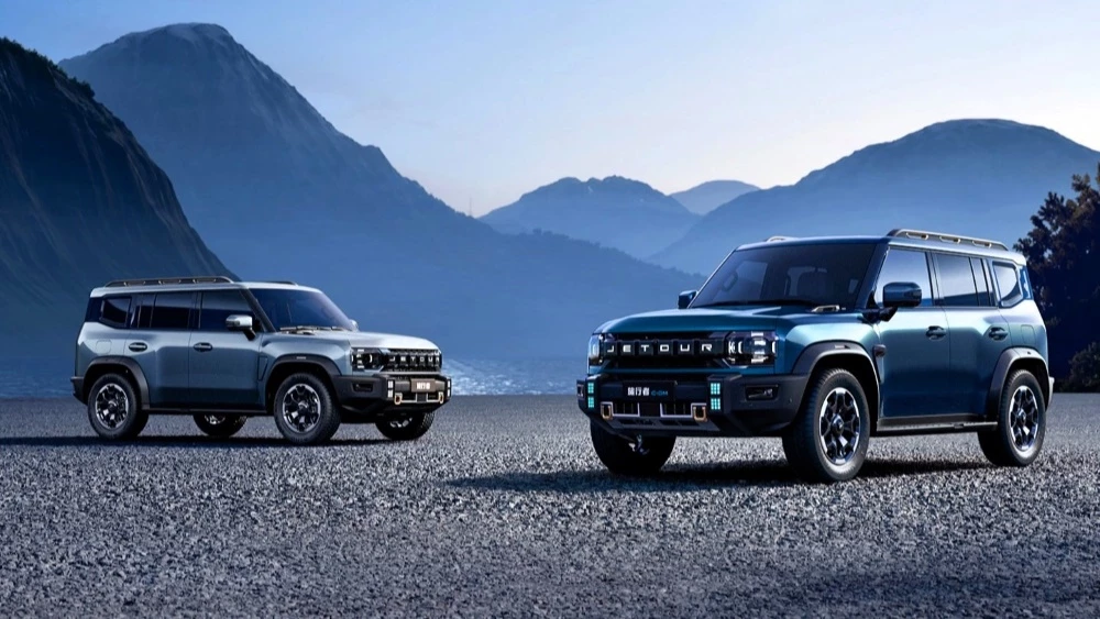 jetour traveler t2 2026 сбоку спереди кроссовер обновленный