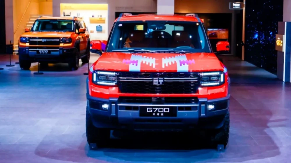 внедорожник jetour g700 автосалон Гуанчжоу спереди