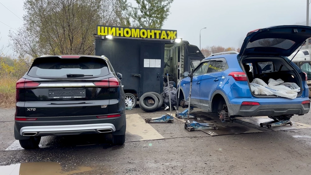 belgee X70 швайков сзади шиномонтаж
