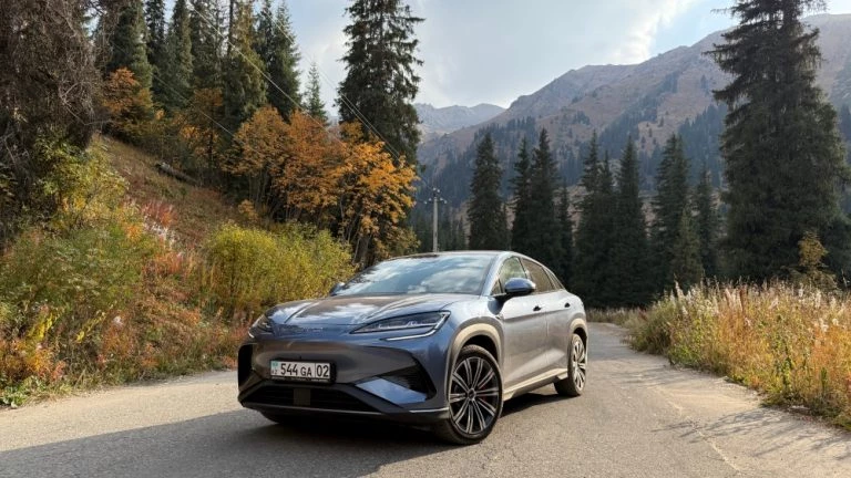 BYD Sealion 7 казахстан тест сбоку спереди шимбулак