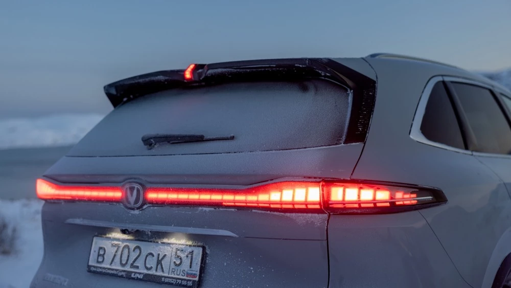 Changan CS75 Plus AWD полноприводный тест сзади фонари