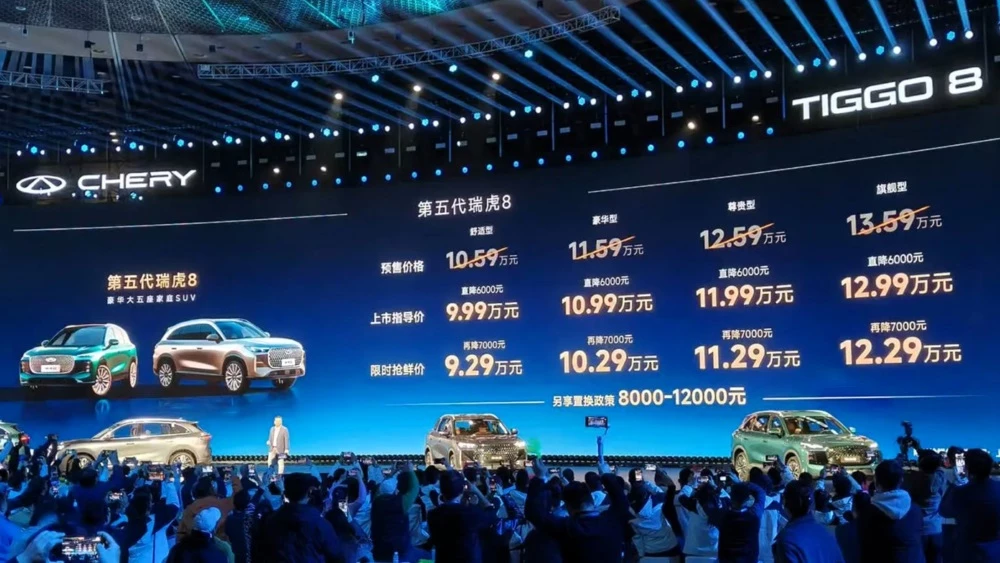 новый кроссовер chery tiggo 8 цены комплектации