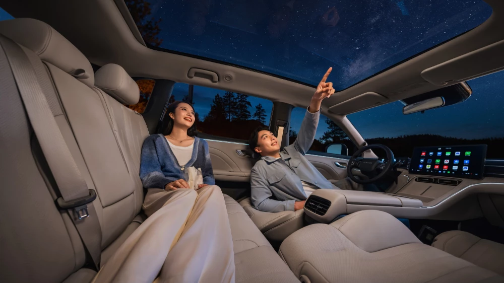 gac aion i60 кроссовер электрический гибридный салон 